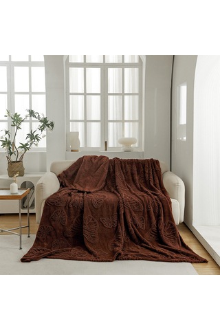 Qingmipy Tüm Mevsimler İçin Isı Emici Soğuk His Kumaş Battaniye - Hafif, Nefes Alıcı, Polyester, 100x150cm, Yetişkin/çocuk/uyku Kahverengi