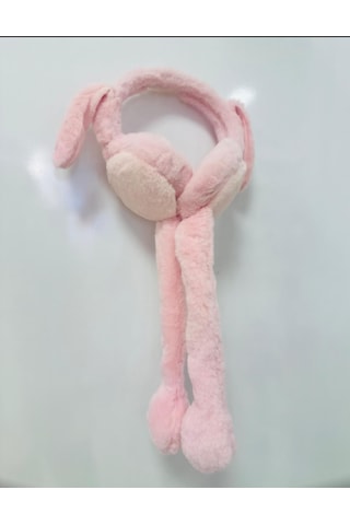 Gala Hareketli Sesli Çocuk Tavşan Kulaklık Pembe