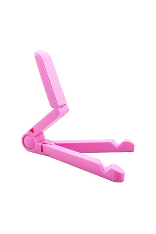 Masaüstü Katlanabilir Telefon Tablet Tutucu Stand - Al2457 Pembe