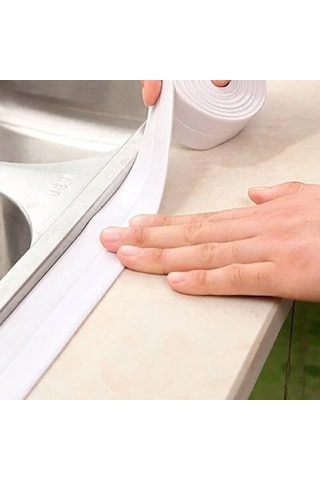 Banyo Duşakabin Küvet Mutfak Lavabo Tezgah Sızdırmaz Su Geçirmez Kenar Bandı 38 MM x 3.2 M