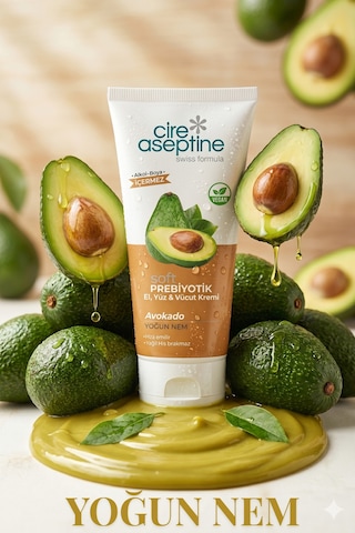 Soft Prebiyotik Avokado El,yüz Ve Vücut Kremi 200 Ml Tüp Vegan