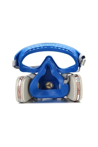 Trendooze Gaz Kapsamlı Boya Kimyasal Maskesi Ve Gözlük Seti