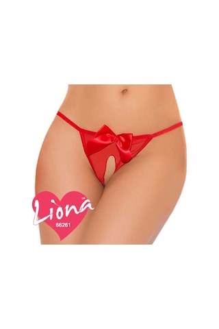 Liona Bayan Kadın Ağı Açık Kırmızı Seksi Erotik Fantazi Iç Giyim