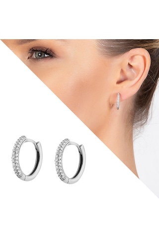 Gümüşhediyeal Starlight Diamond Üç Sıra Zirkon Taşlı Halka Tasarım 925 Ayar Güm
