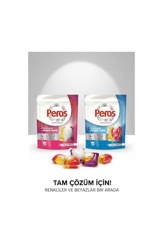 Peros Pratik Matik Tek Kapsül Komple Çözüm Beyazlar Ve Renkliler 26+26 52 Tablet 420 G