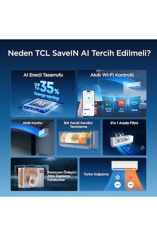 TCL Savein 12000 BTU Split Duvar Klima