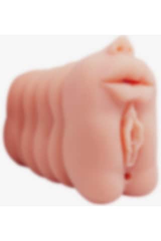 Odins Shop 3 İşlevli 3D Realistik Suni Oral Vajinal Anal Masturbatör
