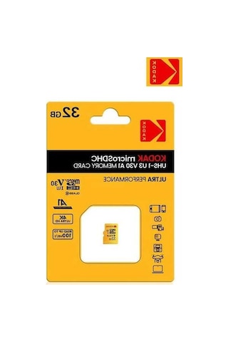 Novahub Kodak Micro Sd 32-256 Gb Hafıza Kartı - Yüksek Hızlı, A1, V30, U3, Uhs, Telefon, Kamera, Tablet İçin