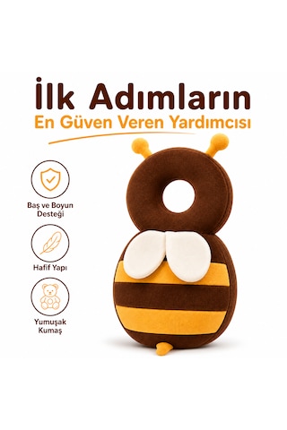 İlk Adım Güvenlik Yastığı Bebek Kafa Koruma Boyun Destek Minderi Arı