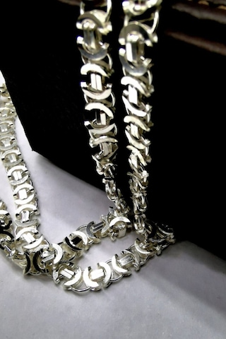 Omar Silver Erkek Euro 6 Mm Beyaz Gümüş Kolye Zincir Omr5211/8284