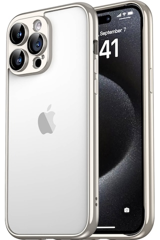 Apple Uyumlu iPhone 15 Pro Kılıf Zore Kamera Korumalı Bontez Bumper Siyah