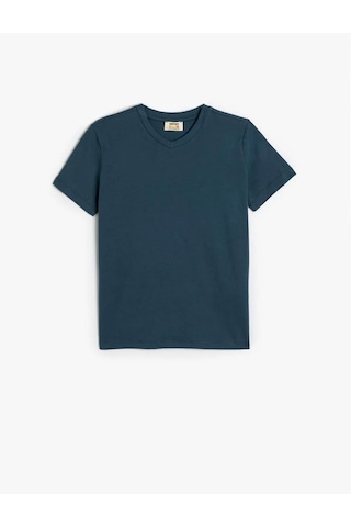Koton Pamuklu Basic Lacivert Erkek Çocuk T-shirt 5skb10022tk Lacivert