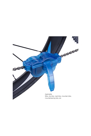 Fosenze Bisiklet Zincir Temizleme Seti - 2 Küçük Fırça + 1 Zincir Yıkama Aleti + 1 Büyük Mavi Fırça İle Bisiklet Bakımı Ve Onarımı, Hızlı Ve Verimli Temizlik Diğer