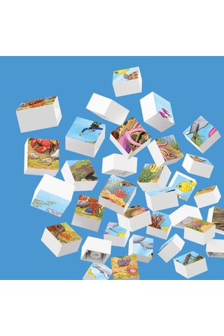 Hubelino 35 Parça Puzzle Renkli Sualtı Dünyası 410160