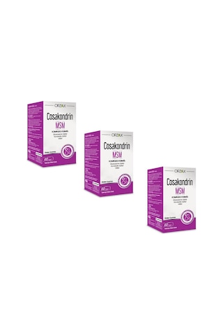 Orzax Cosakondrin Msm 60 Tablet 3 Adet