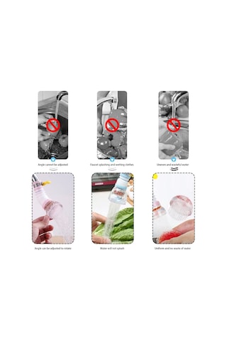 Ter Arıtıcı, Hareketli Mutfak Musluk Başlığı, 360 Dönebilen Lavabo Musluğu Püskürtücüsü, Döner Su Tasarruflu Musluk Havalandırıcısı, Difüzör Musluk Nozulu, Filtre Adaptörü Diğer