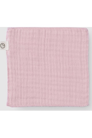 3' Lü Dört Katlı Müslin Ağız Bezi Seti Pembe