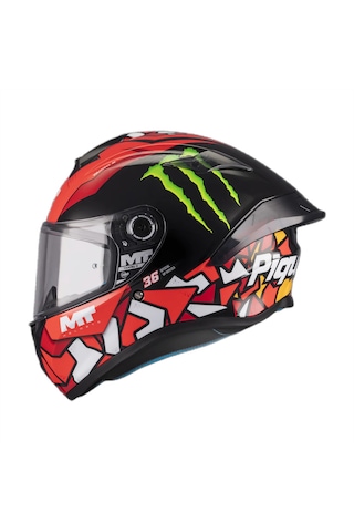 Mt Helmets Targo S Pıqueras B5 Kapalı Kask Parlak Kırmızı