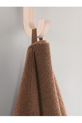 Cotton %100 Banyo Havlusu 50x90 Cm Koyu Kahverengi