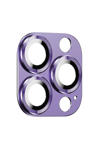 Apple Uyumlu iPhone 14 Pro Zore Cl-03 Kamera Lens Koruyucu Mor