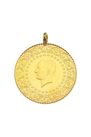 22 Ayar Altin Kaplama Imitasyon Ata Tam N11.601 Altın