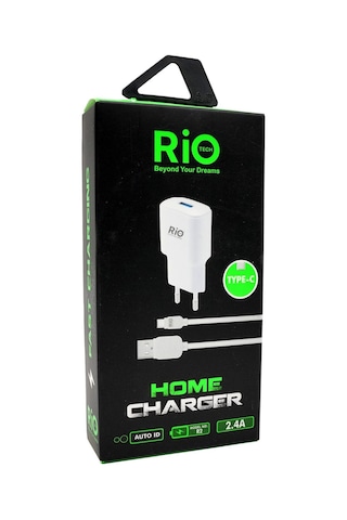 Rio Tech Type-c 2.4a Hızlı Şarj Adapteri