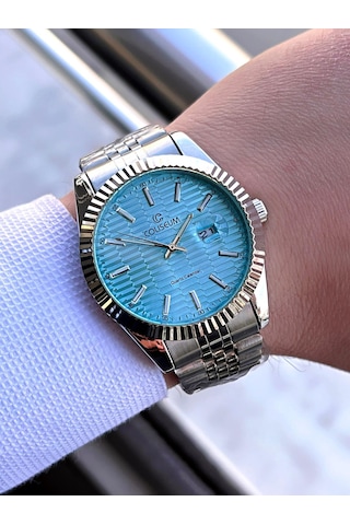 Coliseum Çelik Kordon Takvimli Kadran Kutulu Seri Erkek Kol Saati Ft.aas.ı004