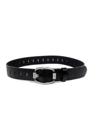 Hakki Deri Erkek Kot Kemeri 4,5 Cm Siyah