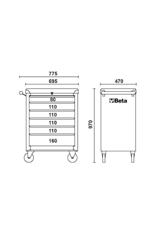 Beta Bw C04box-a Vu Takım Arabası 196 Parça