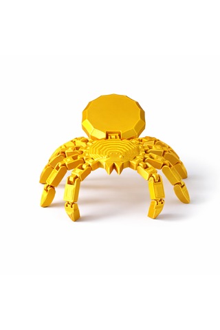3d Baskı Hareketli Örümcek Figür Eklemli Fidget Oyuncak Masa Dekoru Koleksiyonluk Dekoratif Obje Altın Renk