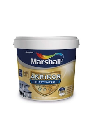 Marshall Akrikor Elastomerik Dış Cephe Boyası Kandil Alevi 2,5l 2.5 L