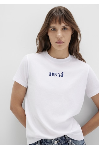 Mavi - Mavi Logo Baskılı Beyaz Tişört 1612241-620 Beyaz
