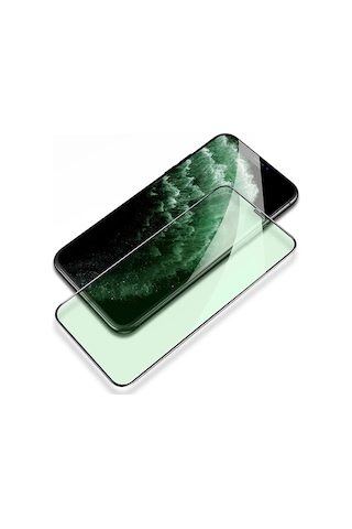 Ally iPhone Uyumlu 11 Pro Max Anti -blue Green Light Göz Korumalı Tempered Full Ekran Koruyucu- 5775