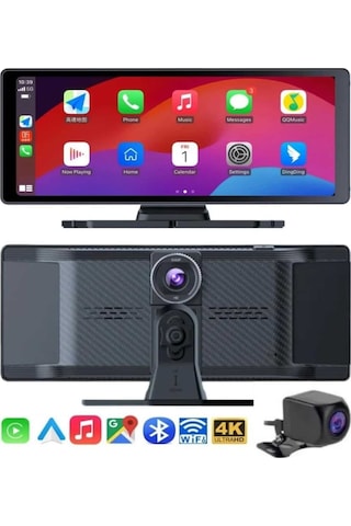 Csmtex 4k Ultra Araç İçi Ön Ve Arka Kameralı Ekran Hd 2 Kameralı Torpido Üstü Araç Multimedya Diğer