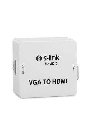 S-Link SL-VHC10 VGA to HDMI Mini Model Dönüştürücü