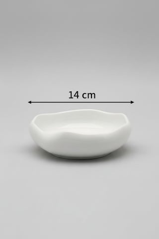 14 Cm Kase 2 Kişilik Zahra Model Şık Ve Zarif Sofra Seti Beyaz