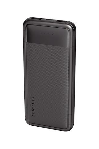Lenyes PX133P 10 W 10000 mAh Led Işık Göstergeli Taşınabilir Powerbank Siyah