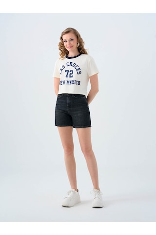 Loft Ekru Kadın T-shirt Lf2039534 Ekru