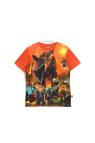 Dinazor Temalı Oyun Lego Jurassic World 2 Erkek Çocuk T-Shirt Tur Turuncu Dinazor Temalı Oyun Lego Jurassic World 2 Erkek Çocuk T-Shirt Tur Turuncu