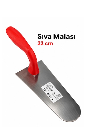 Sıva Malası 22 Cm Profesyonel Duvarcı Malası Çelik Gövdeli Plastik Saplı