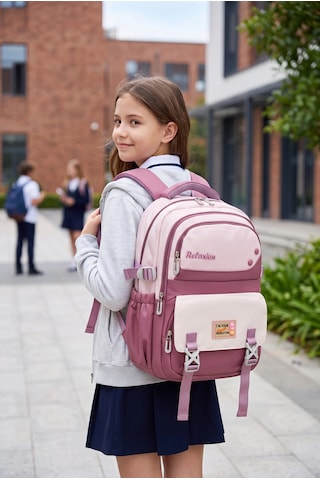 Rlx-2461 Unisex Okul Sırt Çantası Öğrenci Günlük Seyahat Tatil Spor Yürüyüş Seyahat Gezi Kamp Günlük Gülkurusu