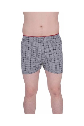 6'Lı Tutku Elit Havlu Bel Erkek Penye Desenli Boxer 1102