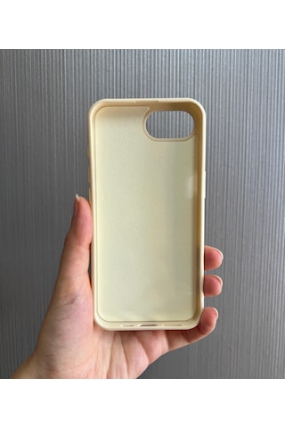Apple Uyumlu iPhone 16e Logolu İçi Kadife Silikon Lansman Kılıf