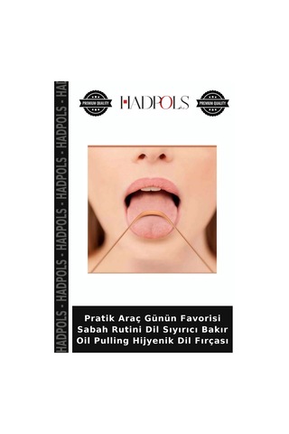 Pratik Araç Günün Favorisi Sabah Rutini Dil Sıyırıcı Bakır Oil Pulling Hijyenik Dil Fırçası