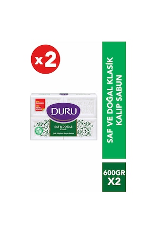 Duru Saf & Doğal Klasik Kalıp Sabun 4 x 150 G 2'li