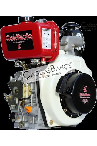 Goldmoto Gm178F-C Dizel Motor 7 Hp İpli Krank Mili Kamalı