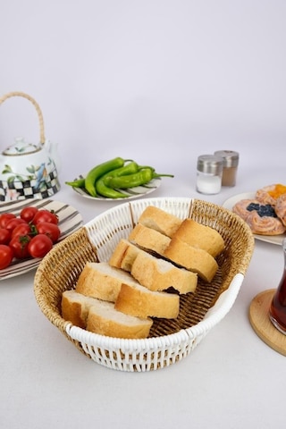 Digithome Rattan Ekmek Sepeti Oval Ekmeklik 28 Cm Kahverengi D/10 C1-1-289 Kahverengi