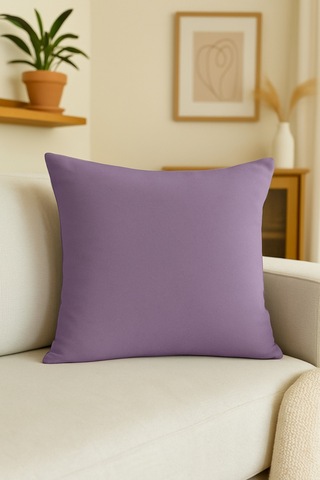 Luna Serisi Kadife Dokulu Kırlent Kılıfı 45 X 45 Cm - Lila