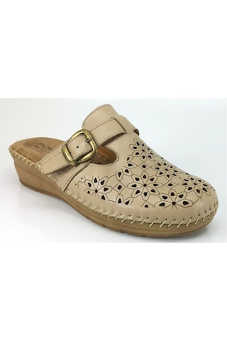 Forelli 80625 Bej Deri Terlik