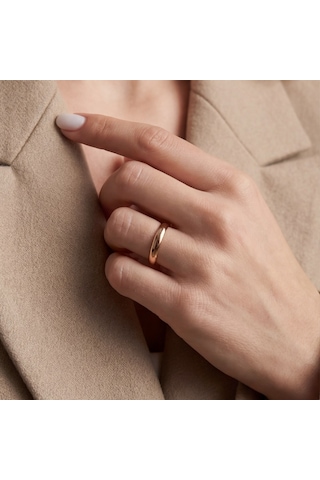 Çelik Alyans Yüzük Rose Yzk-218 Rose Gold